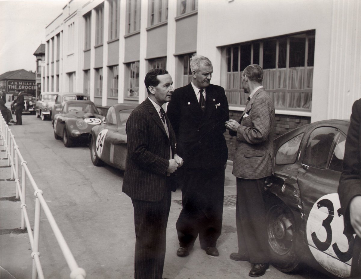Today would have been 107th birthday of Sir George White of Bristol Cars fame (left of the group). How sad that his once distinguished company has now been wrecked. <a href="/bristolowners/">Bristol Owners' Club</a> <a href="/BulldogIV/">Philip White</a> <a href="/onlyBristols/">BOHT</a>