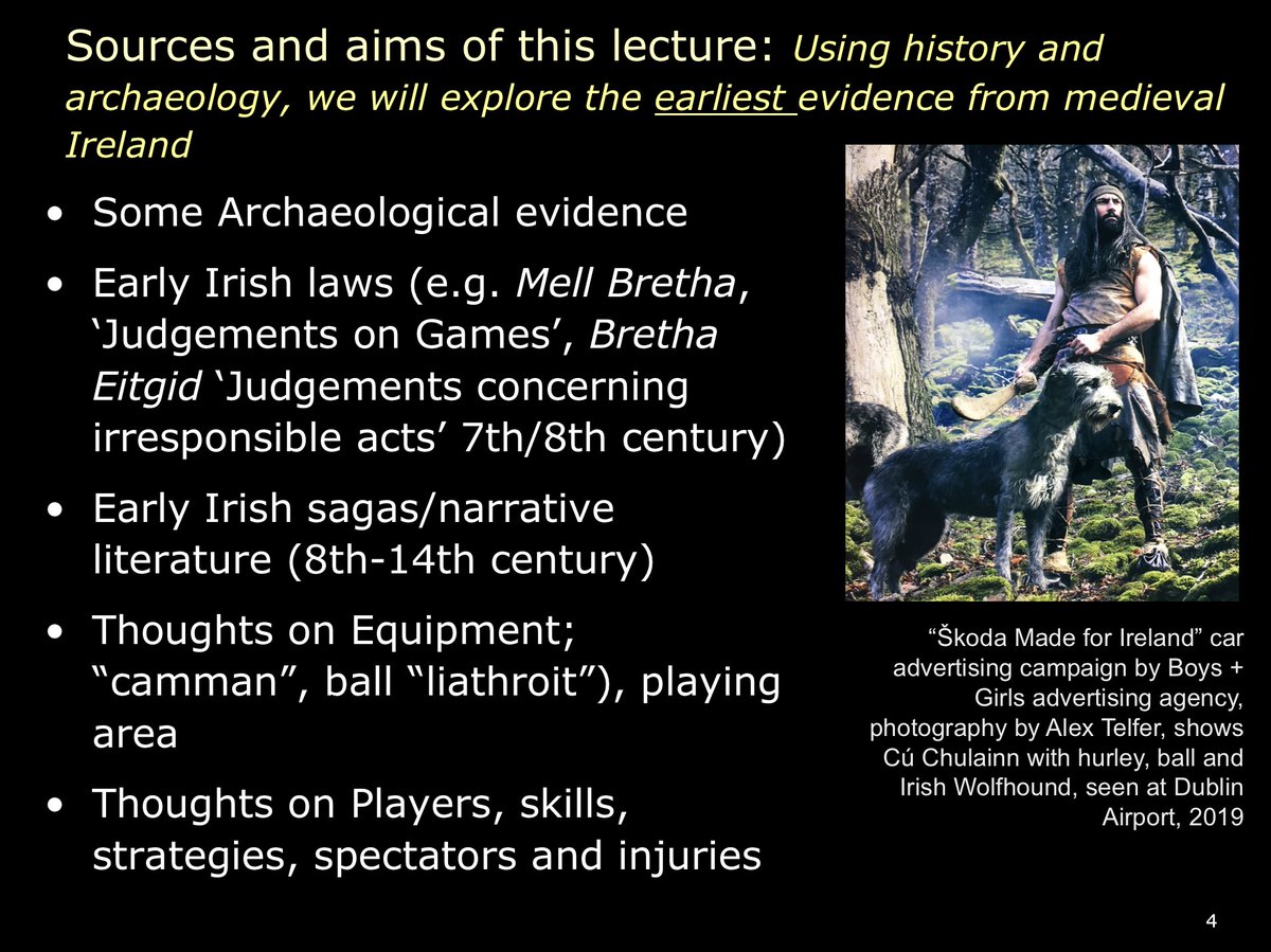 5) So, what, and how, do we know of actual medieval Irish stick-and-ball games? We have some archaeological evidence, some mentions in Old Irish law texts, a lot of descriptions in early Irish narrative literature (e.g. Táin Bó Cúalnge), we can reconstruct games (to some extent)