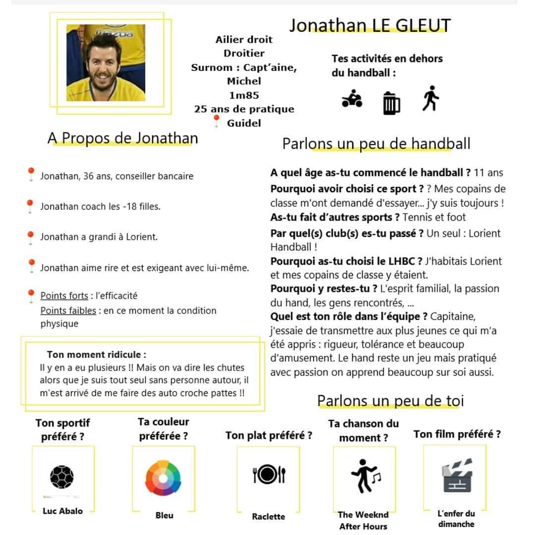 LHBC_Lorient's tweet photo. 🤾‍♂️Portrait d'un joueur vous propose aujourd'hui de faire connaissance avec Jonathan Le Gleut ...

 #lhbc 
#seniorgarslhbc https://t.co/la0UbBIy9P