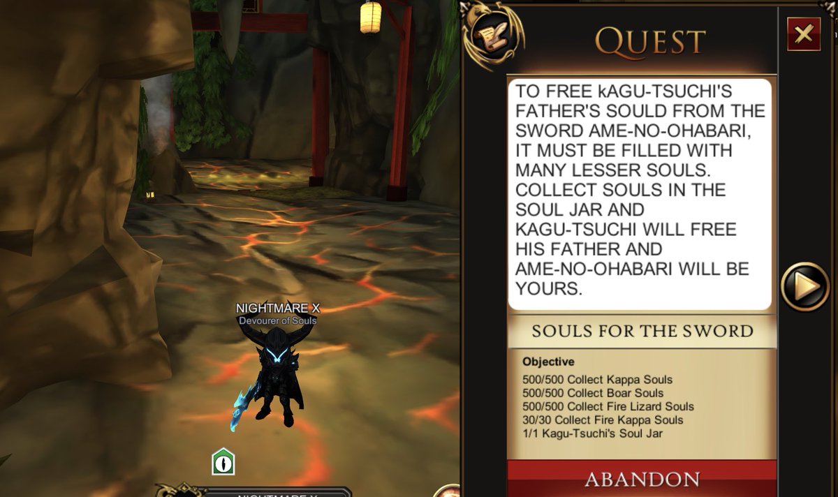 NightmareX_ED's tweet photo. After long hard grind for a couple hours I finally completed the quest and got the AMI-NO-OHBARI Sword!!! #AQ3D #AE #NIGHTMAREX https://t.co/EpNTTObVfL