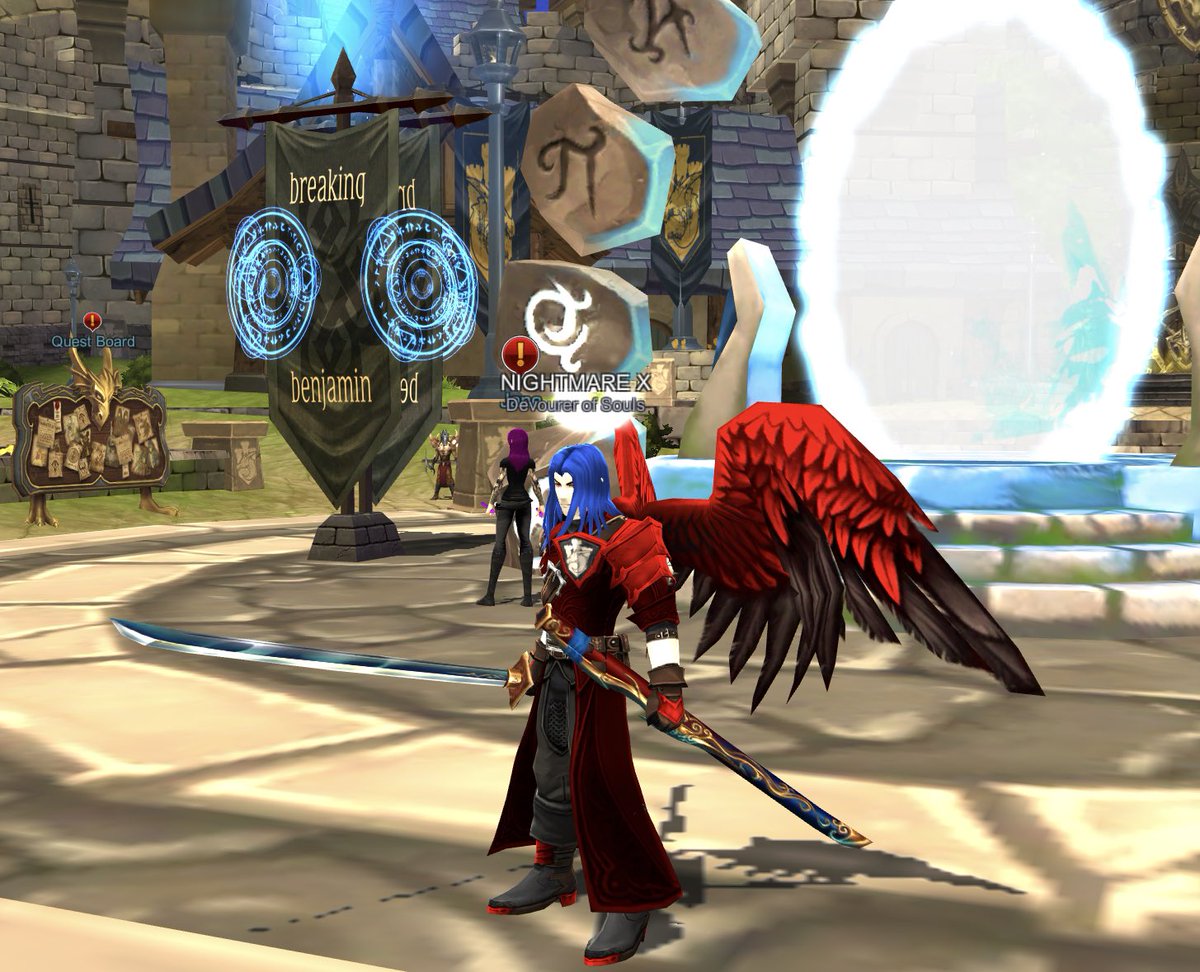 NightmareX_ED's tweet photo. After long hard grind for a couple hours I finally completed the quest and got the AMI-NO-OHBARI Sword!!! #AQ3D #AE #NIGHTMAREX https://t.co/EpNTTObVfL