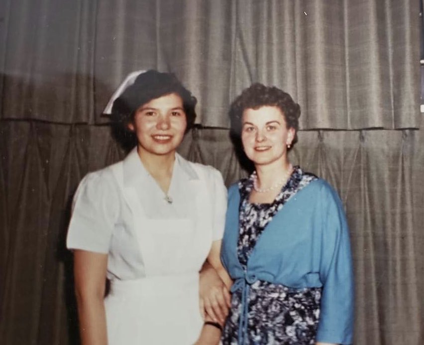My gorgeous grandmother when she was a nursing student in 1959. My mother & I both followed in her footsteps & became nurses as well #ThirdGeneration #IndigenousNurses #HealingGenes