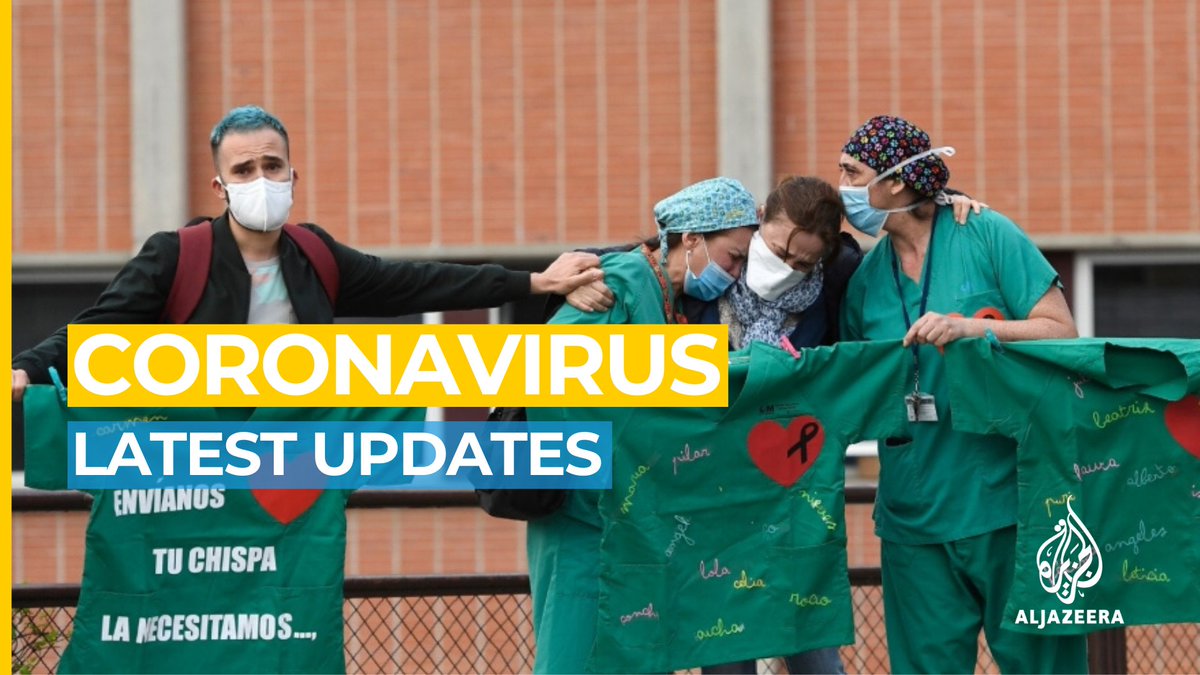  #Coronavirus updates:• Spain coronavirus deaths drop to 18-day low • Tension flare again as Taiwan accuse WHO of playing word games• WHO looking into reports of patients testing positive again• India to extend nationwide lockdownFollow our blog:  https://aje.io/ejfcj 