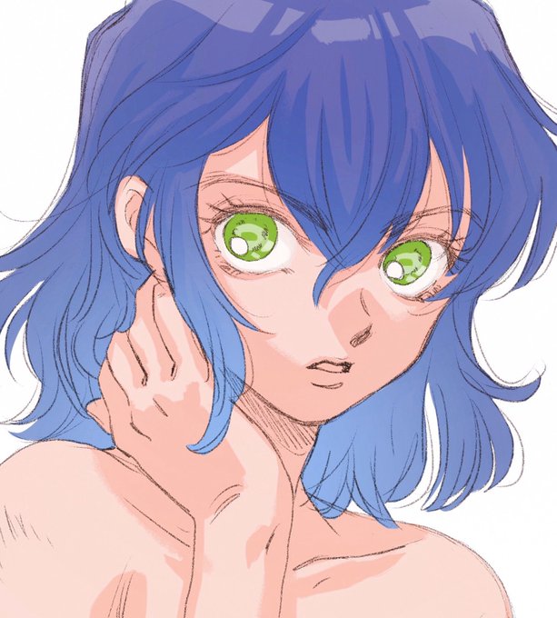 松子さんがTwitterに投稿した嘴平伊之助(鬼滅の刃)のイラスト。