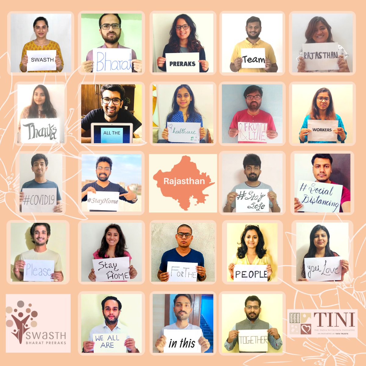 SBP_Hanumangarh's tweet photo. Thanks to all the Healthcare &amp; Frontline Workers.
- SBP Team, Rajasthan

#COVID19
#StayHome 
#StaySafe 
#SocialDistancing
#IndiaFightsCorona

@PMOIndia @narendramodi @smritiirani @MinistryWCD @POSHAN_Official @mamta_bhupesh @tini_tatatrusts @SPreraks @tatatrusts @PIB_India https://t.co/FaPiv7P5mB