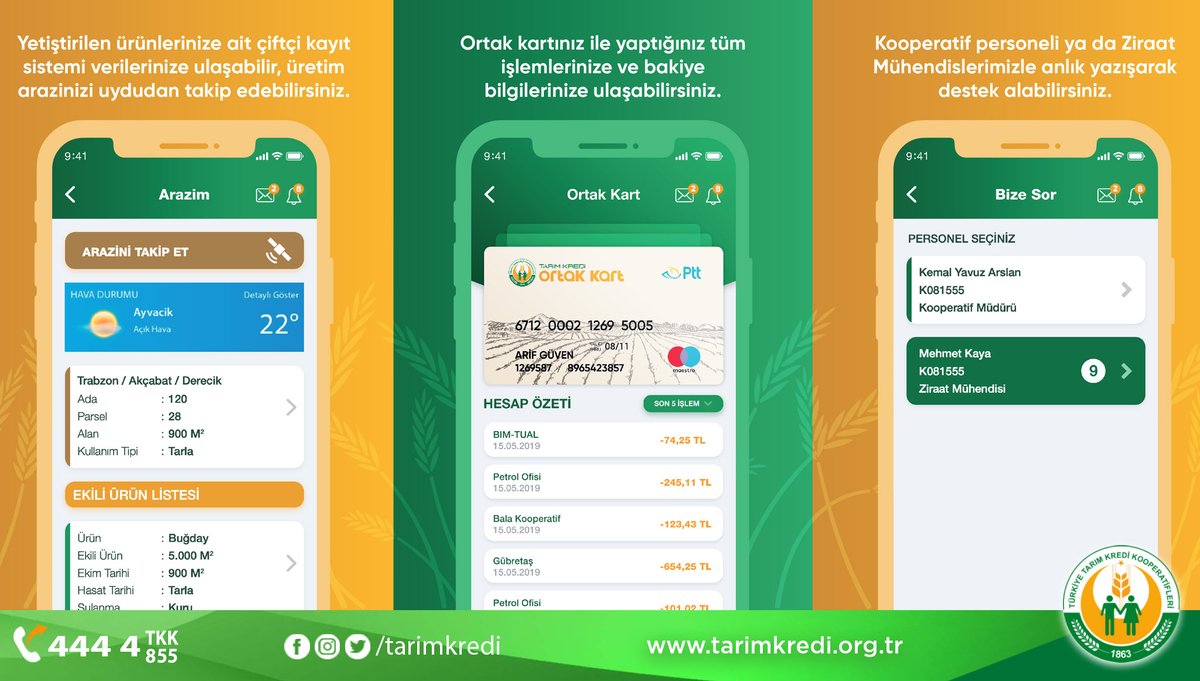 tarimkredi's tweet photo. Türkiye Tarım Kredi Kooperatifleri, ortaklarının #TarımKredi ile ilgili işlemlerine hızlı ve kolay erişebilmeleri amacıyla geliştirdiği dijital kooperatif uygulaması Kooperatif Ortak Bilgi Sistemi’ni (#Korbis) çiftçilerimizin hizmetine sundu.
https://t.co/MEiiP3xml7 https://t.co/dEv632aF3C