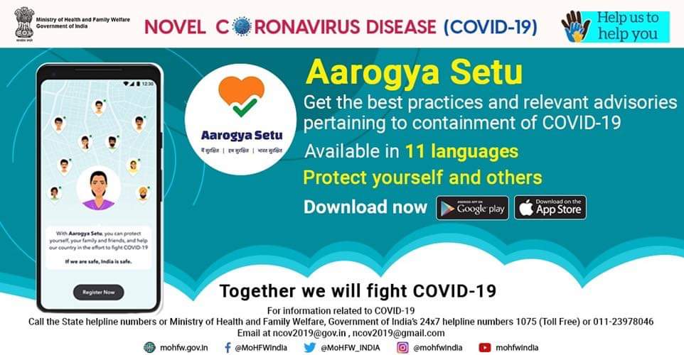 NavenduMohan's tweet photo. The ‘Aarogya Setu’ App is a giant step towards using technology to combat Coronavirus.

Download Aarogya Setu App and strengthen India’s fight against COVID-19

For iOS Users: Aarogya Setu App
https://t.co/AG3F16wPUo https://t.co/CM0FeYyfMF