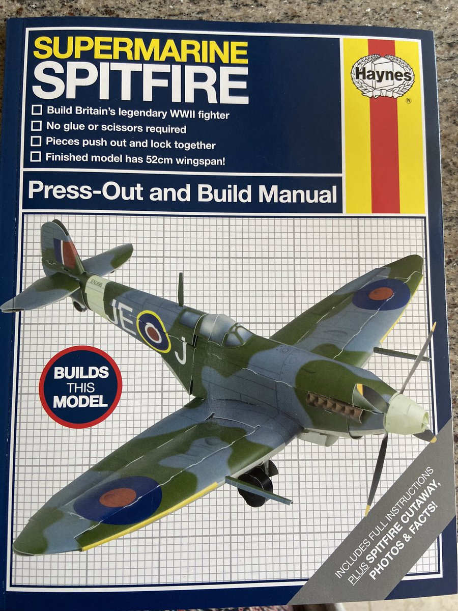 James has completed his Haynes Spitfire! 👏😊 <a href="/HaynesManuals/">Haynes Manuals</a>  <a href="/AldroSchool/">Aldro</a>