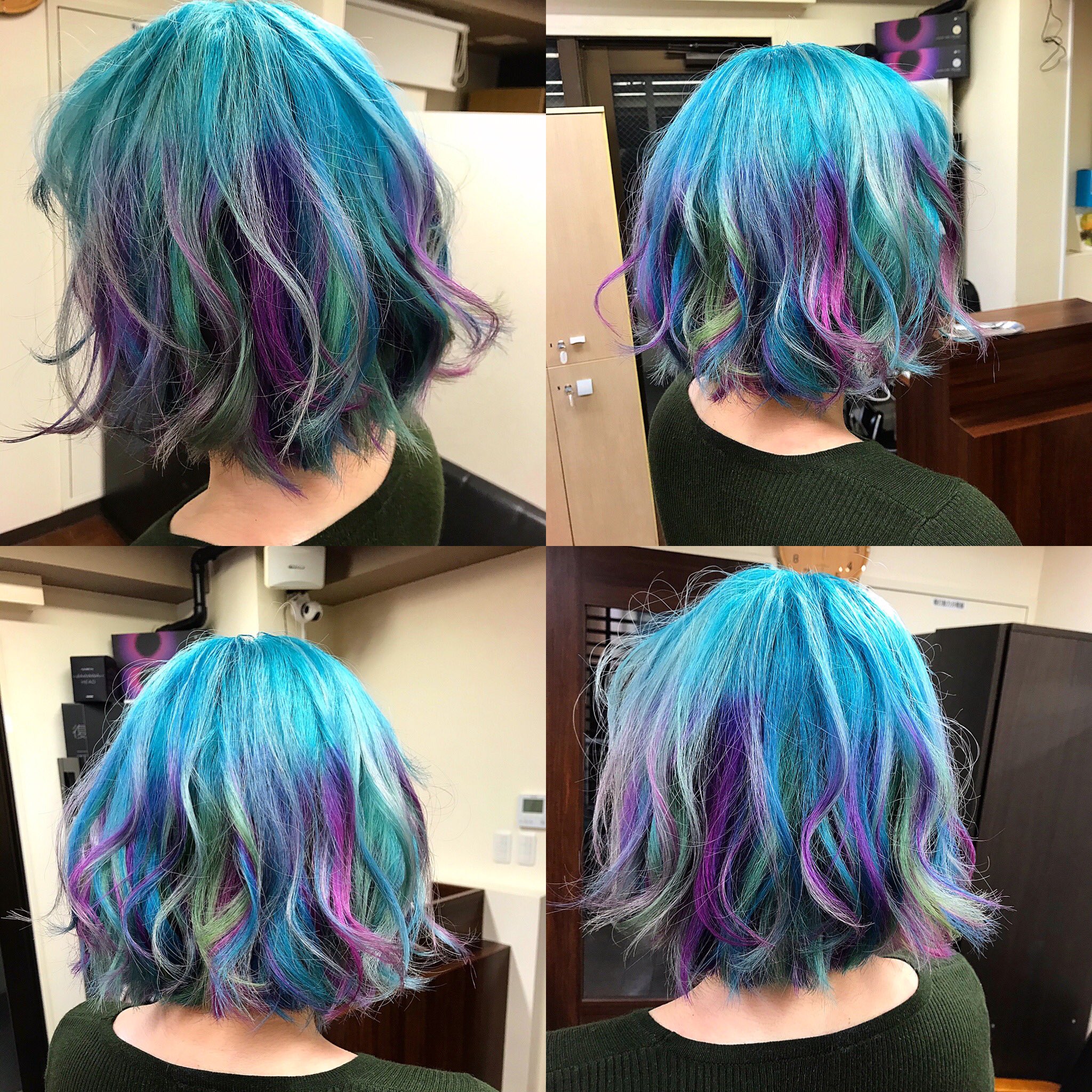 Daiki ブリーチ専門美容師 ユニコーングラデーションカラー 美容室 美容院 ヘアカラー ブリーチ ハイトーン ホワイトカラー 水色 ユニコーン ユニコーンカラー グラデーションカラー 春カラー 髪色 髪型 派手 髪 派手髪推し 派手髪好きな人と繋がりたい 派手