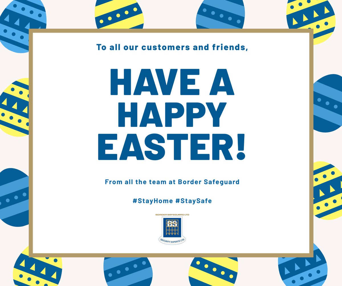 bordersafeguard's tweet photo. Good afternoon everyone.

This is the weirdest easter weekend EVER!

Stay home, stay safe &amp; keep smiling.

#EasterWeekend #StayHomeSaveLives https://t.co/hZTbhdIEhC