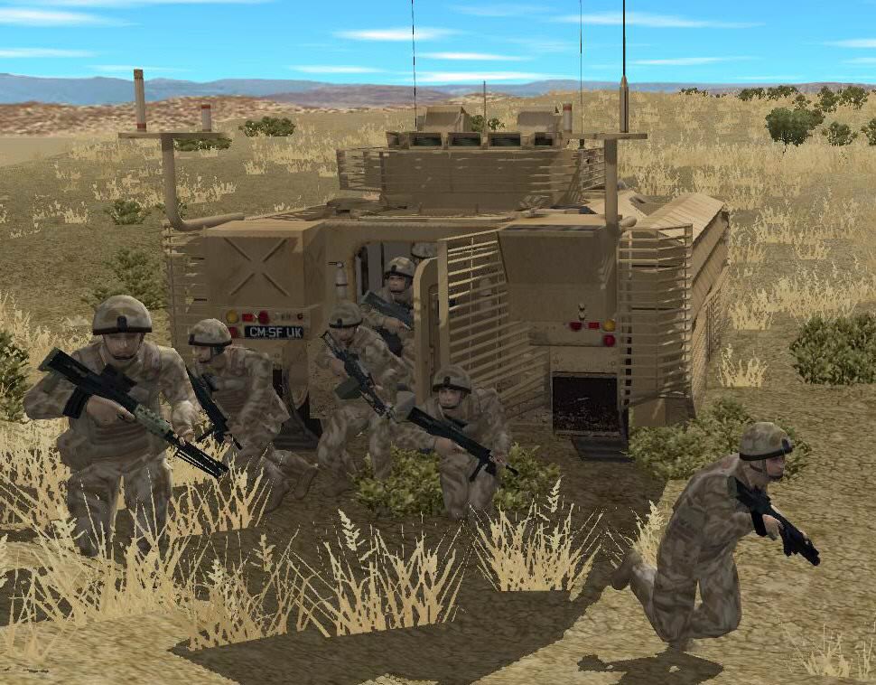GeorgeMCR01's tweet photo. Some screenshots from ‘modern’ period using #Battlefront.com #CMSF2 this time #BritishArmy #armoured #infantry and their #Warrior #IFV in action https://t.co/qlnuUpbr6a