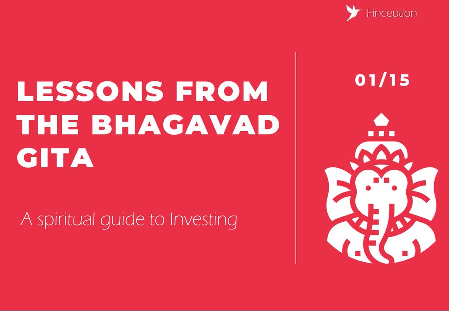 Throwback to a presentation we did in collaboration with NSE. The topic - A spiritual Guide to Investing, Lessons from the Bhagavad Gita. Thought some of our readers at finshots might find it useful :)