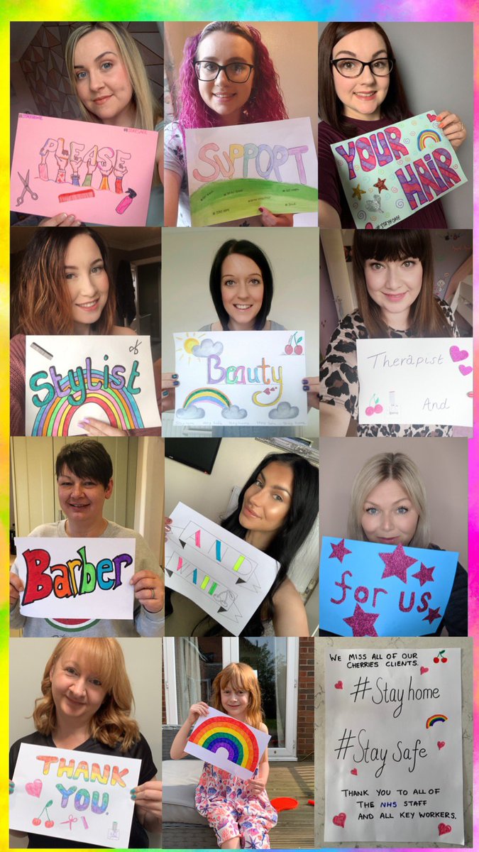 We wanted to send our lovely clients a message 💕
Can I THANK all the Cherries girls what a fantastic artistic effort they have all put in since Thursday when we all decided to do this. 🧑🏻‍🎨💕💕  #cherrieshairandbeauty #thankyou <a href="/peter_levy/">Peter Levy</a> <a href="/looknorthBBC/">BBC East Yorkshire</a>