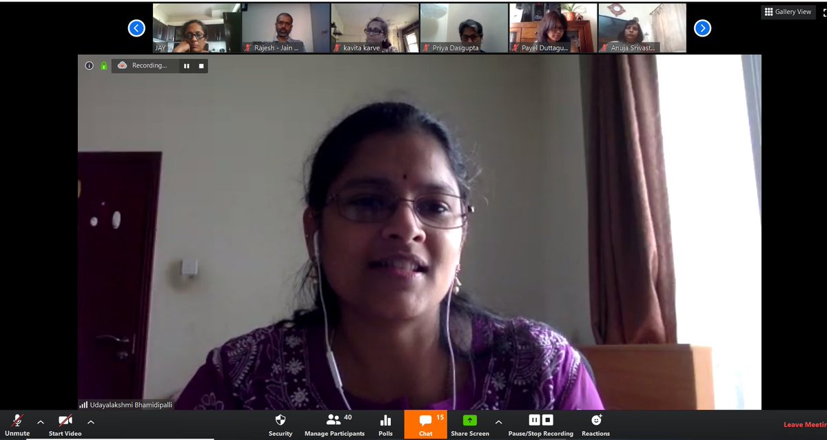 AdhyayanEd's tweet photo. Udayalakshmi heads innovation at JSS Dubai - speaking about assessments. #LeadershipByData 

Adhyayan #Eduseries Part 3 - Leaders webinar https://t.co/nmvuOkkL53