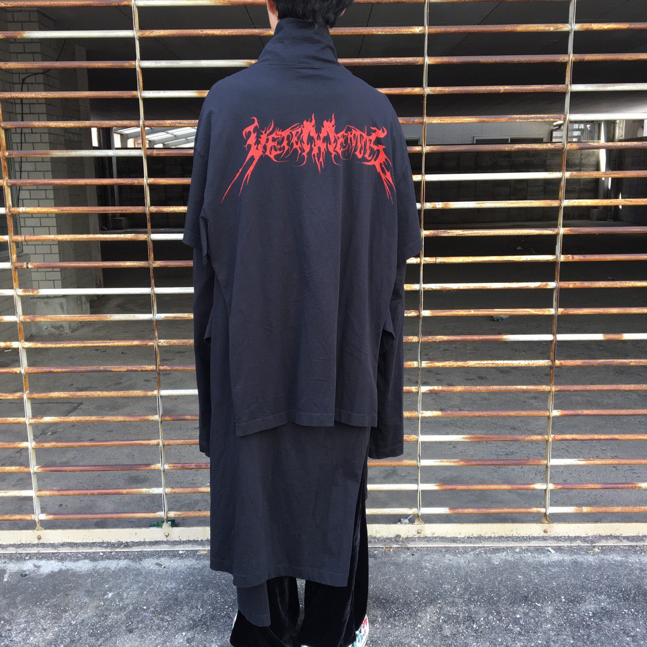 vetements 蒸し暑い スカルレイヤードドレス vetements 蒸し暑い スカルレイヤードドレス