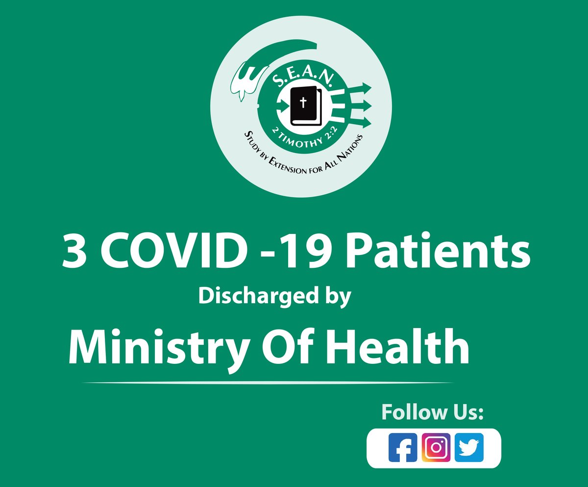 SeanUganda's tweet photo. We still keep our fingers closed for other COVID-19 Patients has today we have moved a step of discharging 3 patients. #StayHomeSaveLifes https://t.co/66kaTrYanX