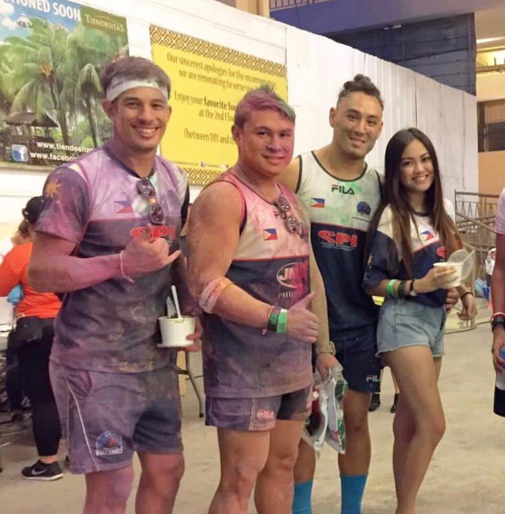 justin_coveney's tweet photo. Throwback to 2016 during the Manila Colour fun run in Pasig. This was also technically one of my first few dates with my now wife, Hadassah Coveney 😘 https://t.co/fIVsyXgRWc