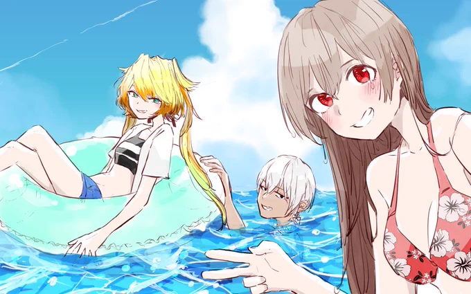 メイフの夏!!!!
#フレン見て
#絵リッサ
#絵ブラヒム 