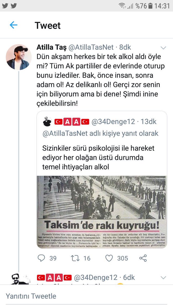 Serefsizin serefsiz destekcileri yüzünden, abimiz spam yiyor arkadaşlar.
Bize de destek olmak yakışır
🇹🇷🇹🇷@34Denge12🇹🇷🇹🇷
Abimize destek olalım #HükümetinYanındayız