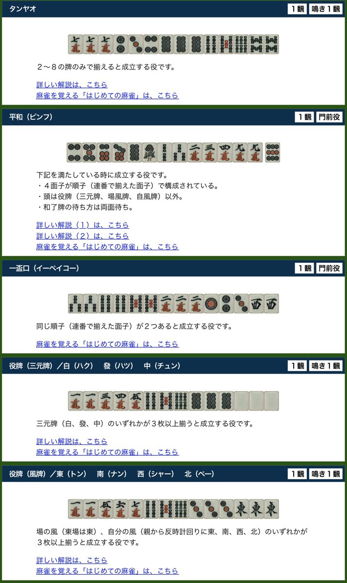 麻雀初心者向けルール解説 基本の流れとやり方は 基礎練習用おすすめアプリも 麻雀カレッジ