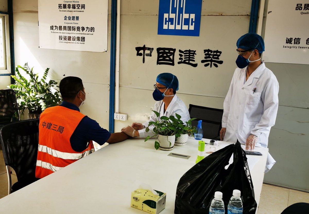CSCECNEWS's tweet image. #CSCECInAction Recently, CSCEC has set up health-care teams at overseas branches such as #Algeria, #Egypt, and #Cambodia to formulate safety measures scientifically to ensure the wellbeing of CSCECers.