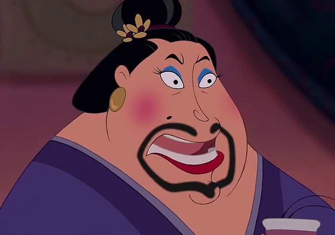 Is it just me or does Sherry Pie always look like The Matchmaker from Mulan no matter wha...