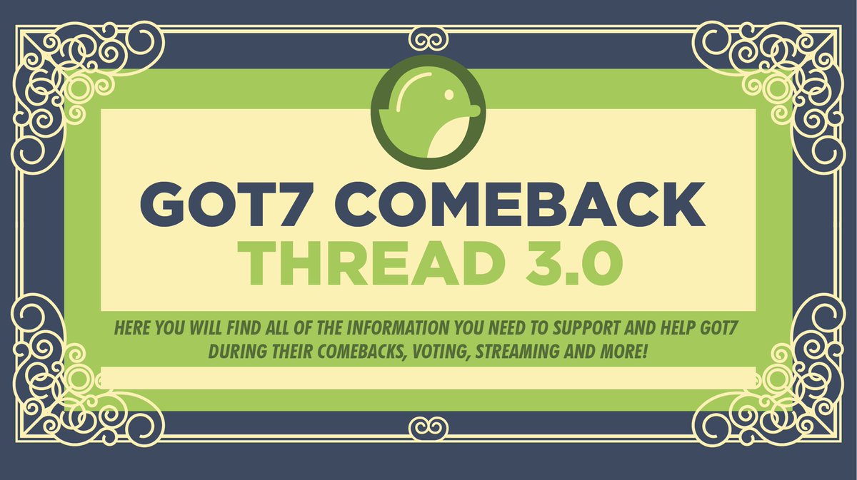 GOT7 Comeback Thread 3.0 #GOT7_DYE  #GOT7_NOTBYTHEMOON  #GOT7  @GOT7Official