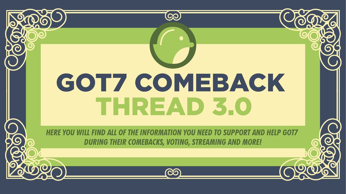 GOT7 Comeback Thread 3.0  #GOT7_DYE   #GOT7_NOTBYTHEMOON   #GOT7  @GOT7Official