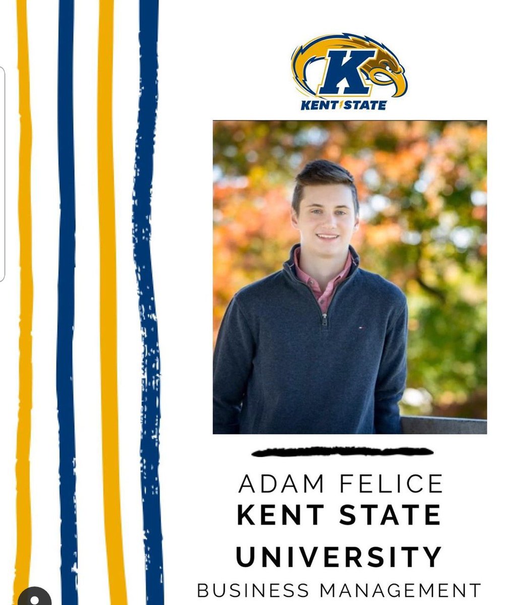 HS_Strongsville's tweet photo. Senior Shout Out:  Adam Felice who will be attending Kent State University https://t.co/zVT75fo9L9