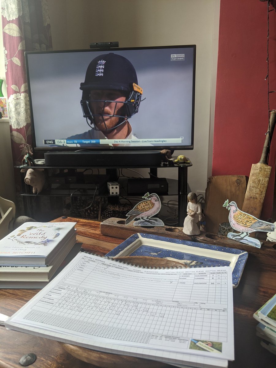 Here we go... <a href="/SkyCricket/">Sky Sports Cricket</a> on mute, <a href="/bbctms/">Test Match Special</a> providing the commentary 🏏 #tailendersoftheworlduniteandtakeover