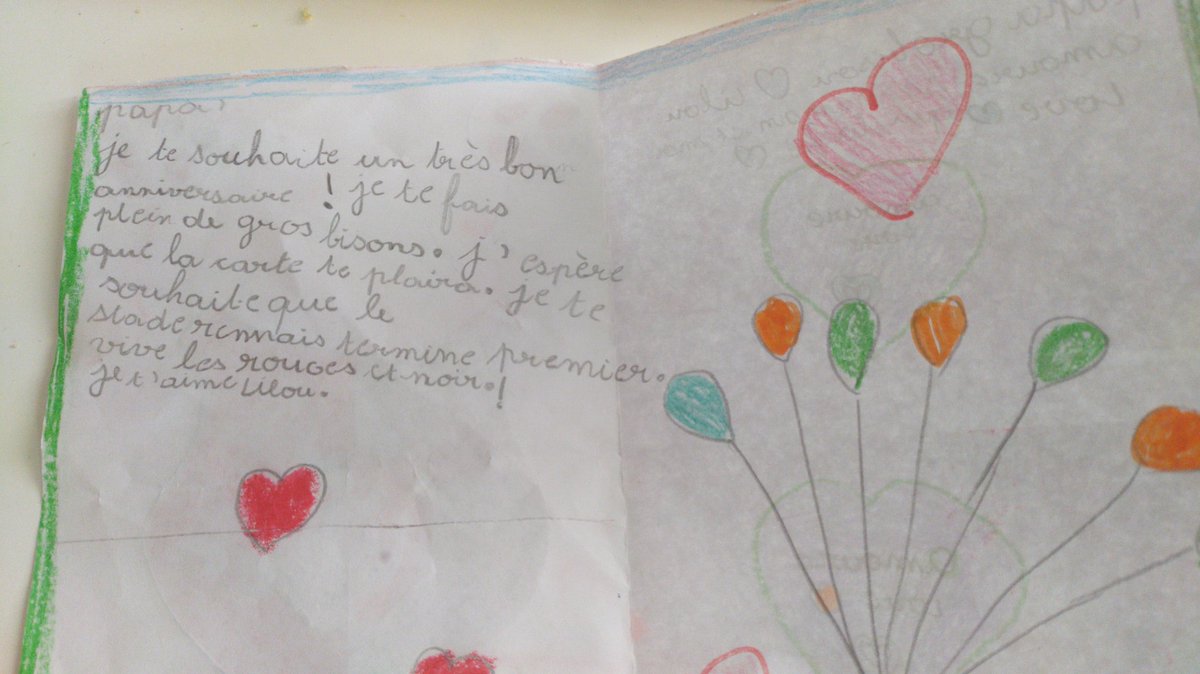 Warrom La Carte De Ma Fille Pour Mon Anniversaire Staderennais Warrom La Carte De Ma Fille Pour Mon Anniversaire Staderennais