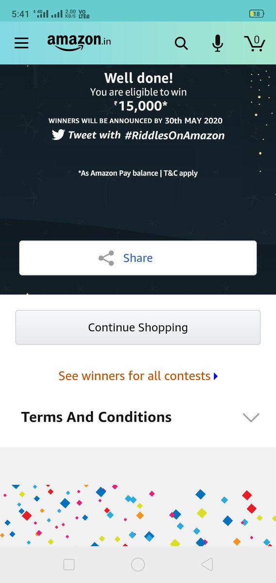 Prashan91560912's tweet photo. Hi. I am daily play amezon quiz @Prashan91560912 #RiddlesOnAmazon https://t.co/x5P131ReQa