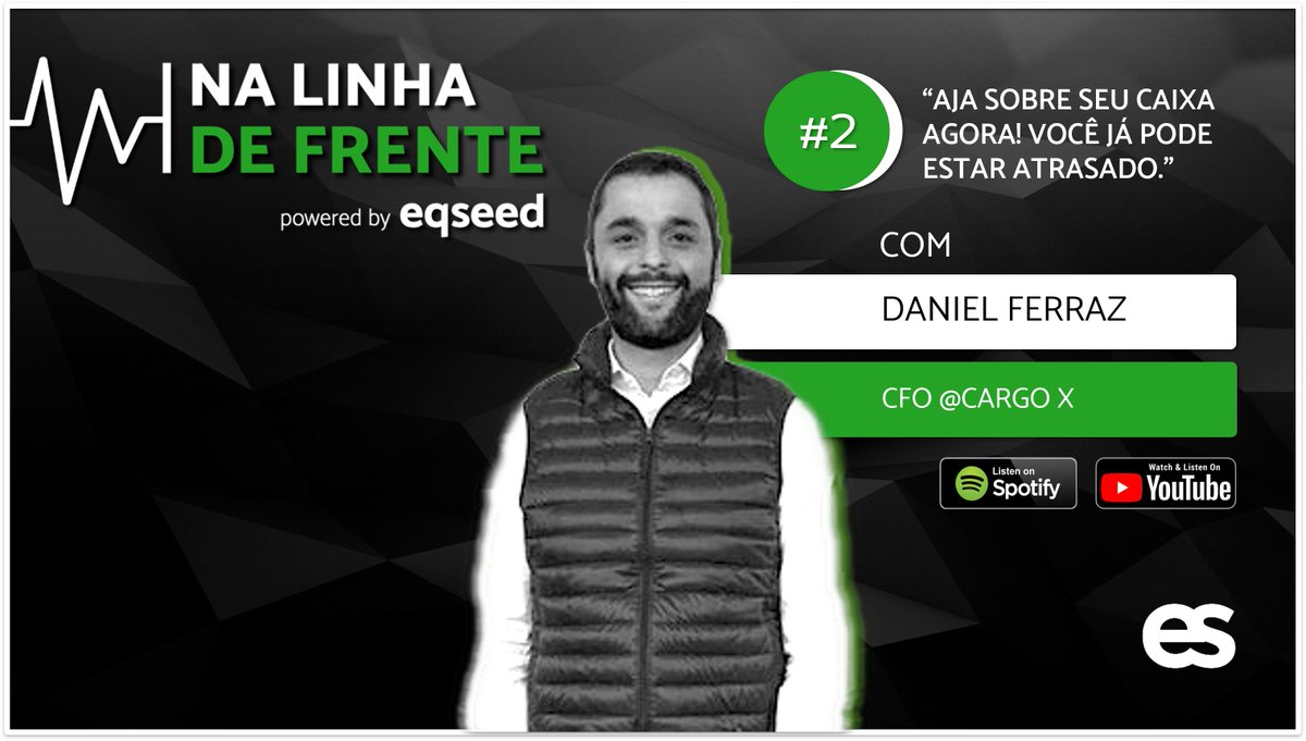 eqseed's tweet photo. Estamos lançando mais um episódio do Na Linha de Frente!

Assista a esse bate papo exclusivo entre Daniel Ferraz CFO da Cargo X, Rafael Marino, CMO da Eqseed e Anthony MC Courtney, Sócio e Head de Relação com investidores da EqSeed.

Assista agora: https://t.co/WmjBQw2V81 https://t.co/6OU1wU6NeY