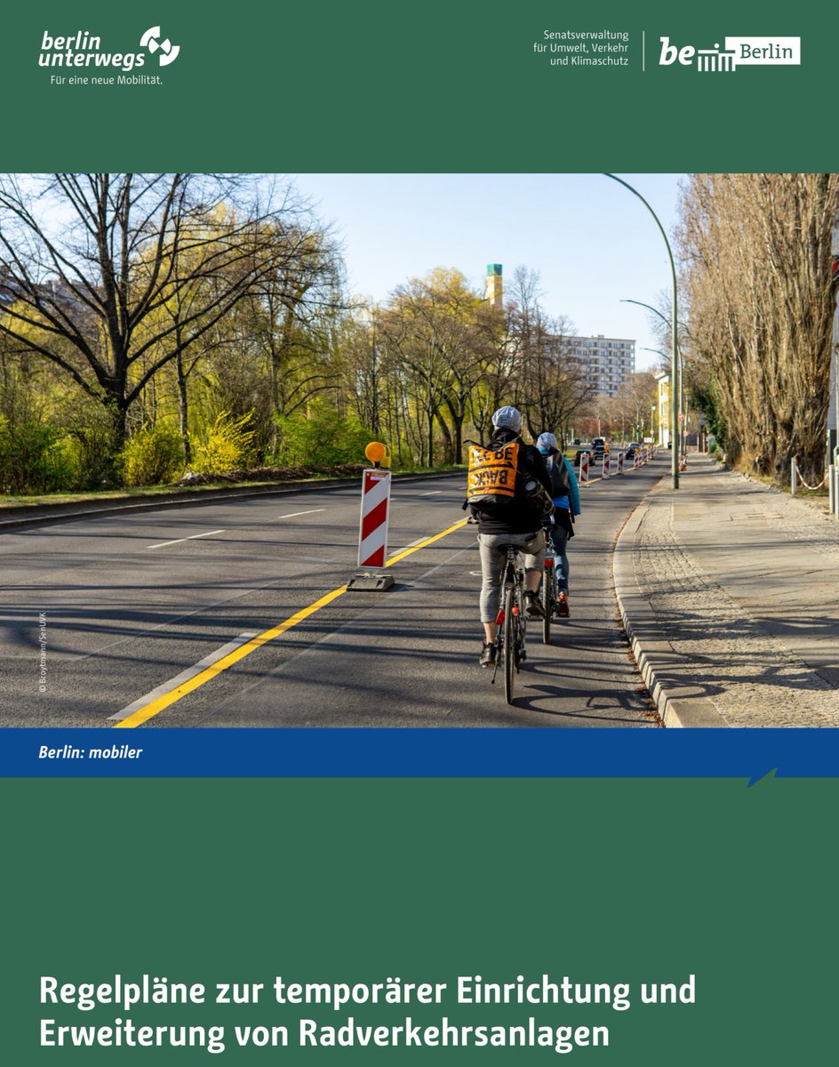 Dear @saskiakluit Berlin has developed an design guide for #popupbikelanes Maybe helpful?
berlin.de/senuvk/verkehr…