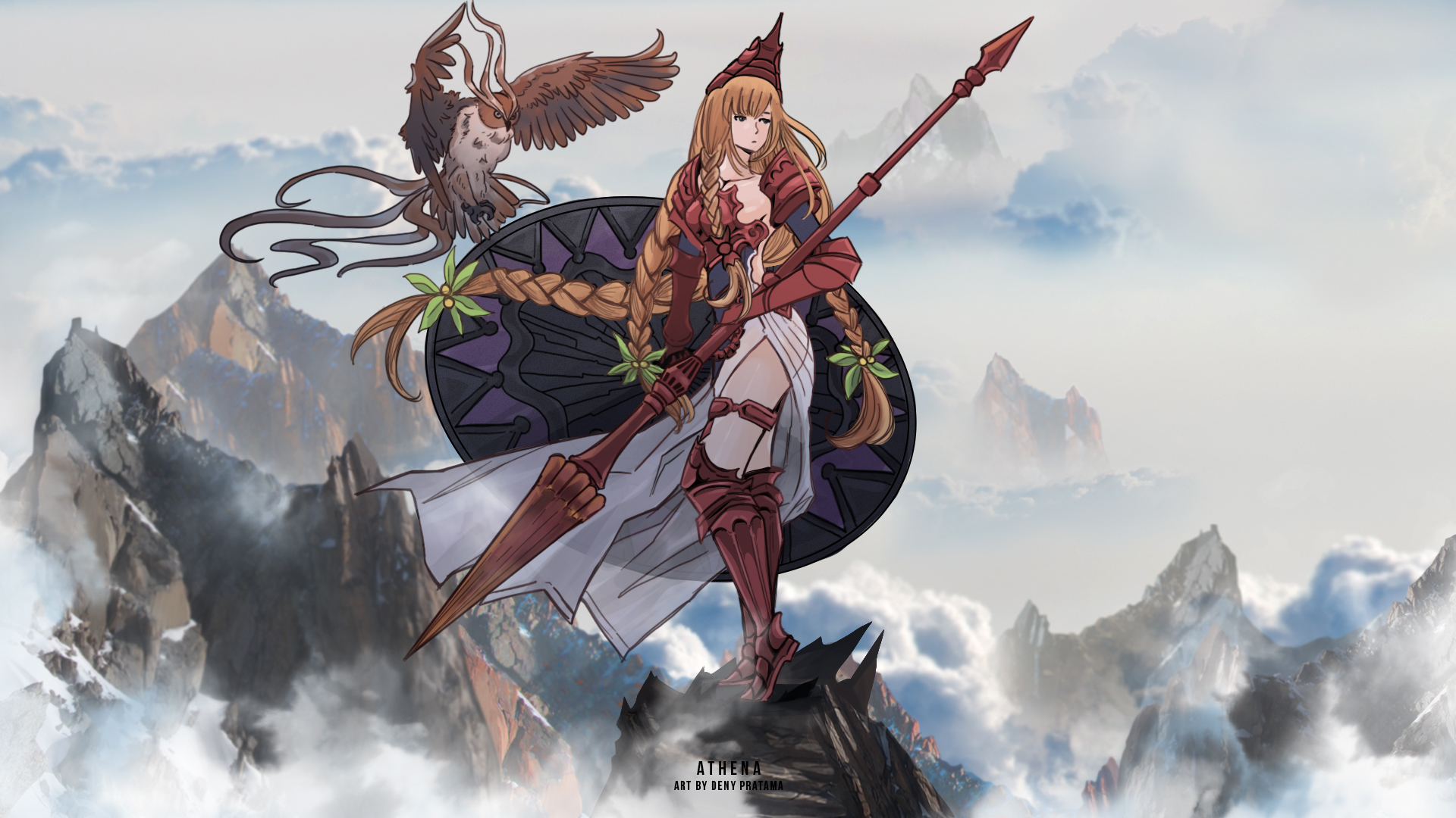 Hanamura on X: Athena 1142020 I always wanted to draw Athena and other  Tier 2 Bosses for long time. グラブル gbf GranblueFantasy illustration  ArtistOnTwitter アテナ gbfvs t.cofeIQlu7smt  X