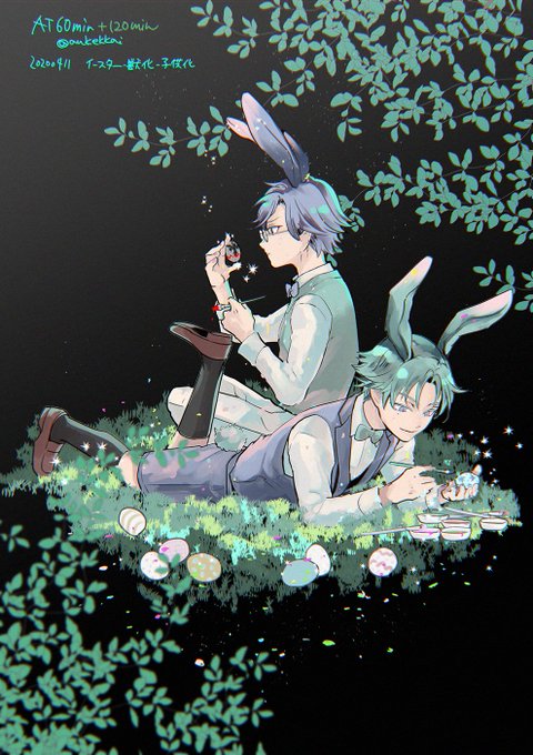 「blue hair brothers」 illustration images(Latest)｜16pages