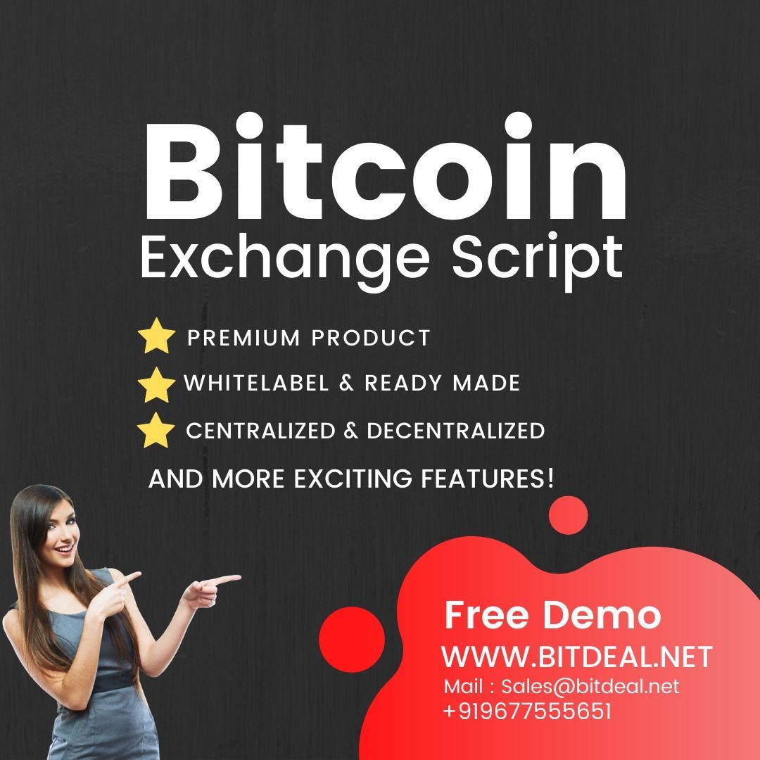 bitdeal001's tweet image. Get Our flagship product "Bitcoin Exchange Script" and Start Your Own Bitcoin Exchange Business! Don't miss the opportunity to become a successful entrepreneur in cryptocurrency trading industry during the lockdown.! buff.ly/3c50yhx
#bitcoinexchangescript #bitdeal
