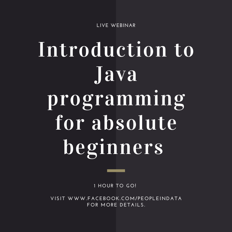 People_In_Data's tweet photo. 1 hour to go!
⏳ https://t.co/22DGOvYWV0

Take your firsts steps as a programmer with this beginner friendly workshop.

Register here
https://t.co/KWmtLlAo97

#Java #Beginners https://t.co/yuSPwxAlgQ