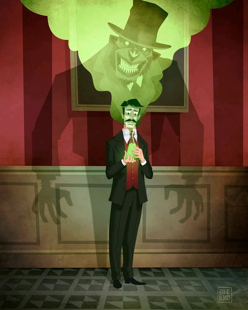 Dr. Jekyll and Mr. Hyde. My entry for this months character design challenge. The theme is "Doctors and Nurses".⠀
⠀
#characterdesignchallenge #cdchallenge #illustration #visualdevelopment #doctorsandnurses #robertlouisstevenson #drjekyllandmrhyde #je… instagr.am/p/B-1ybKbjNB7/