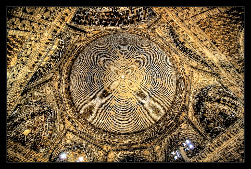 Interior of Ismael Samani´s mausoleum, Bukhara.The mausoleum is considered to be one of the most highly esteemed work of Khorasani architecture, and was built between 892 and 943 CE. Ismael Samani is the rightful father of the Tajik nation.