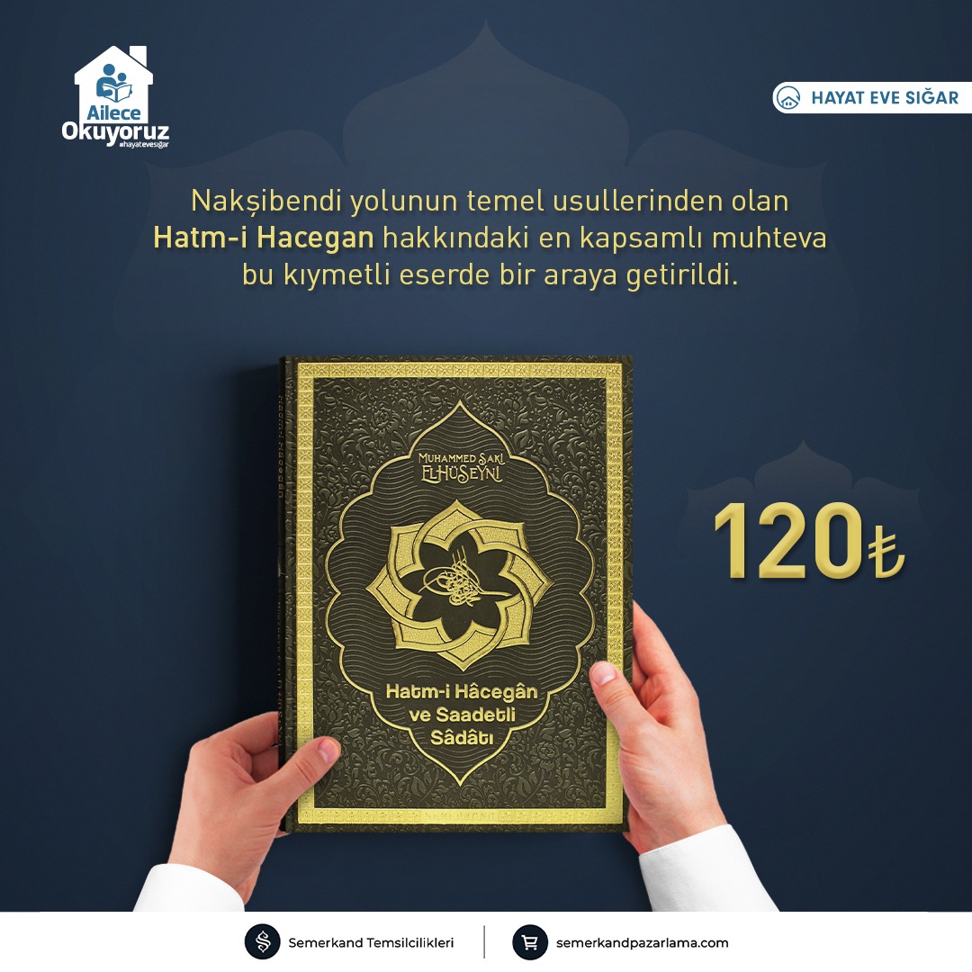 Nakşibendi yolunun temel usullerinden "Hatm-i Hacegân"

Binlerce eserden taranarak zikir halkalarının Resûlullah ﷺ 'den itibaren tedrici olarak icrası, özenle kaleme döküldü.

S. Muhammed Sâkî Elhüseyni’nin kaleminden "Hatm-i Hacegân ve Saadetli Saadatı"

bit.ly/3aZiryg