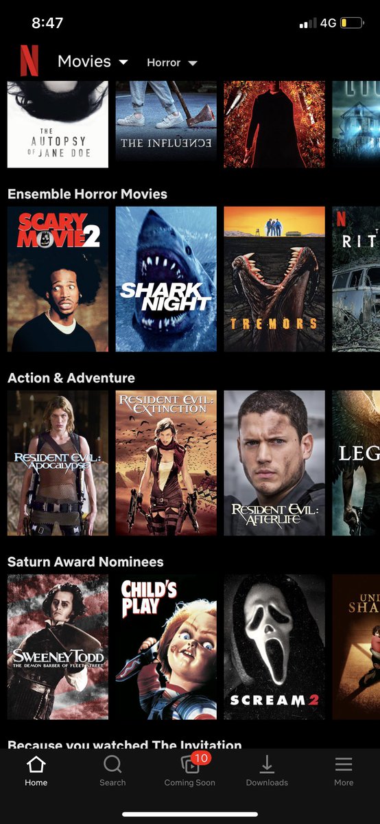 Netflix US content horror genre is much much better than in Malaysia