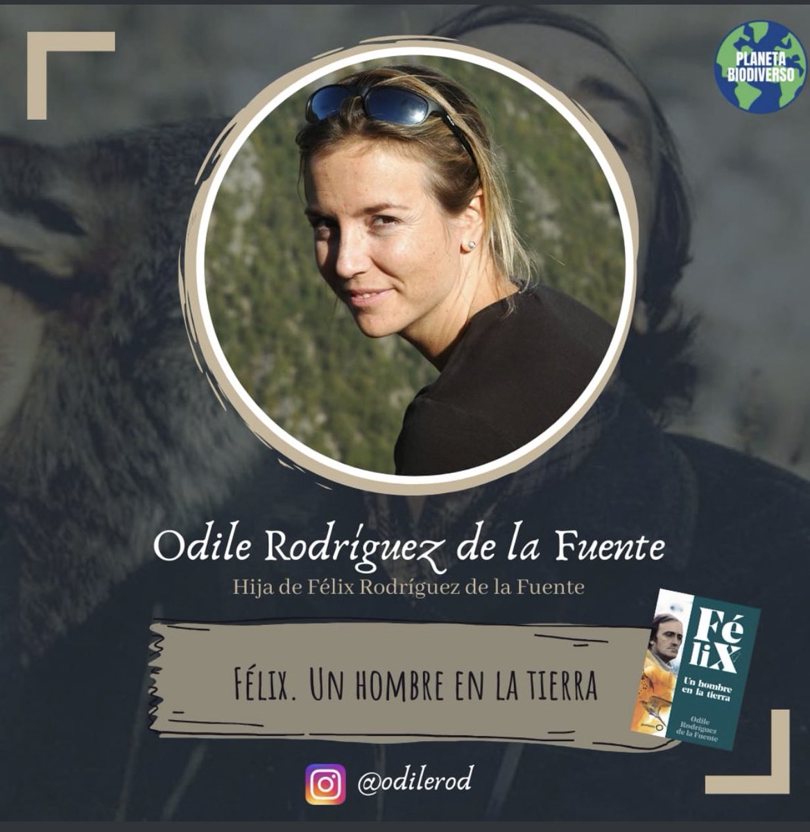No olvideis!! En unas horas a las 20:00 en directo desde mi instagram @odilerod, os hablo de mi libro Félix. Un hombre en la tierra. Nos vemos!!!