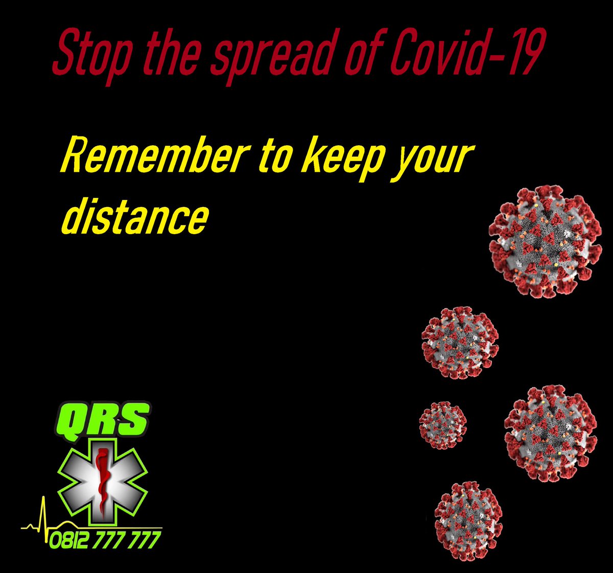 A friendly reminder from the QRS team.
#YourLifeIsOurPriority #QRS #QRSTeam