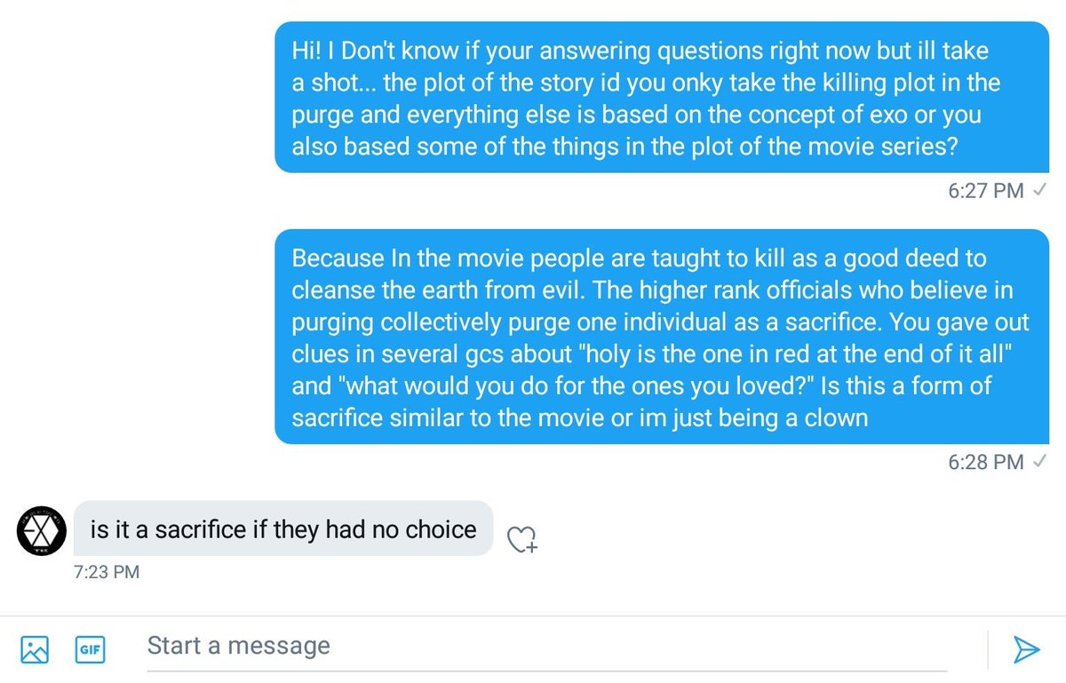 First, op dmed  #exopurge admin to ask about her theory, since the game is based on the movie and this was admin answer. (op is obviously not being a clown lmao)