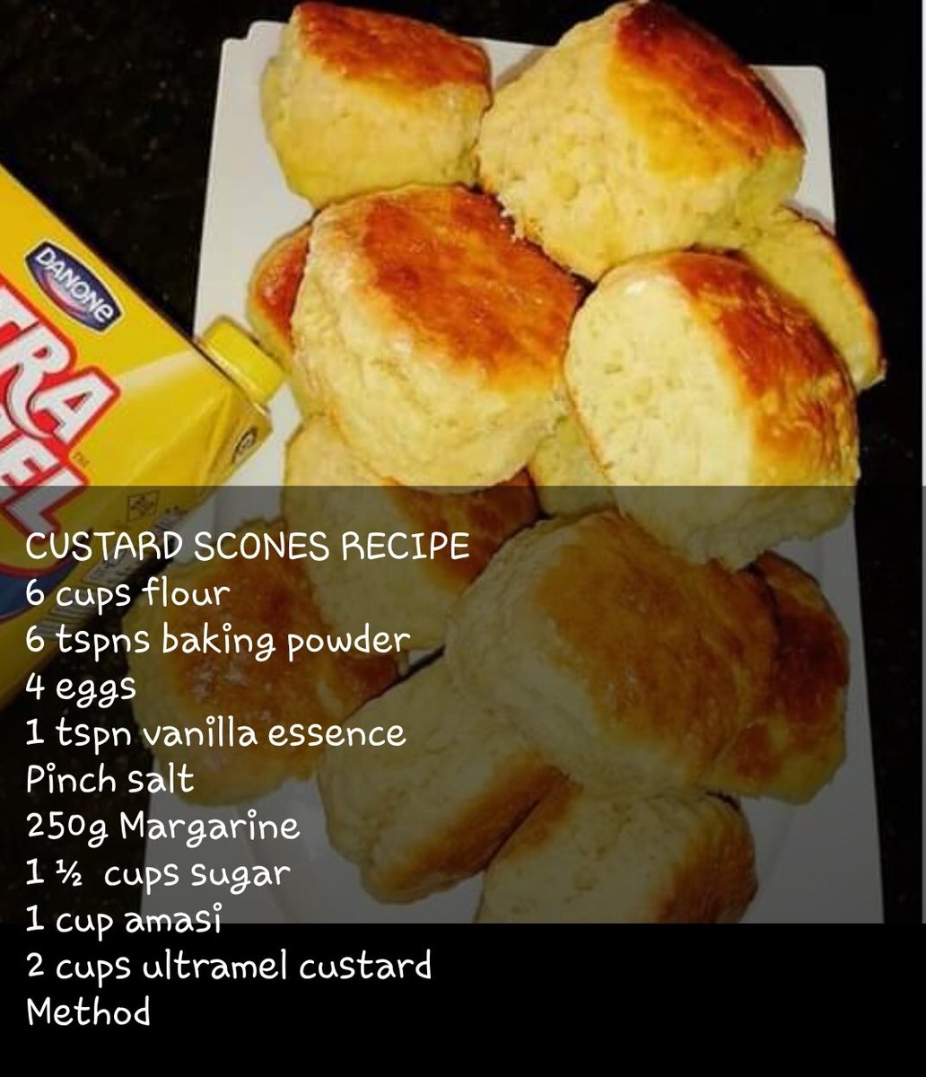 How To Make Scones With Amasi And Custard