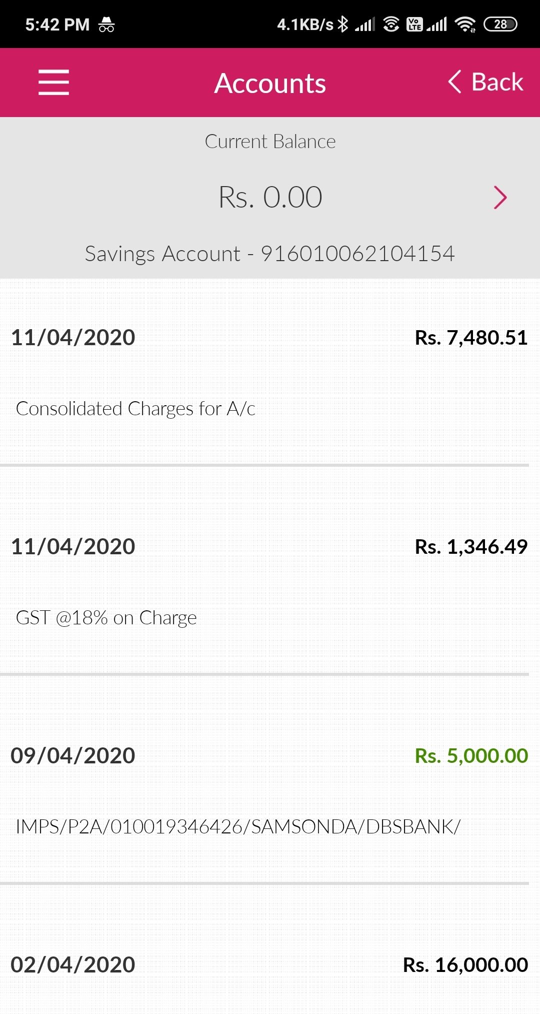Samson David Jesudas on X I hold a salary account with axis bank and when i checked my balance they have deducted all my savings Rs 8827 from my account written as