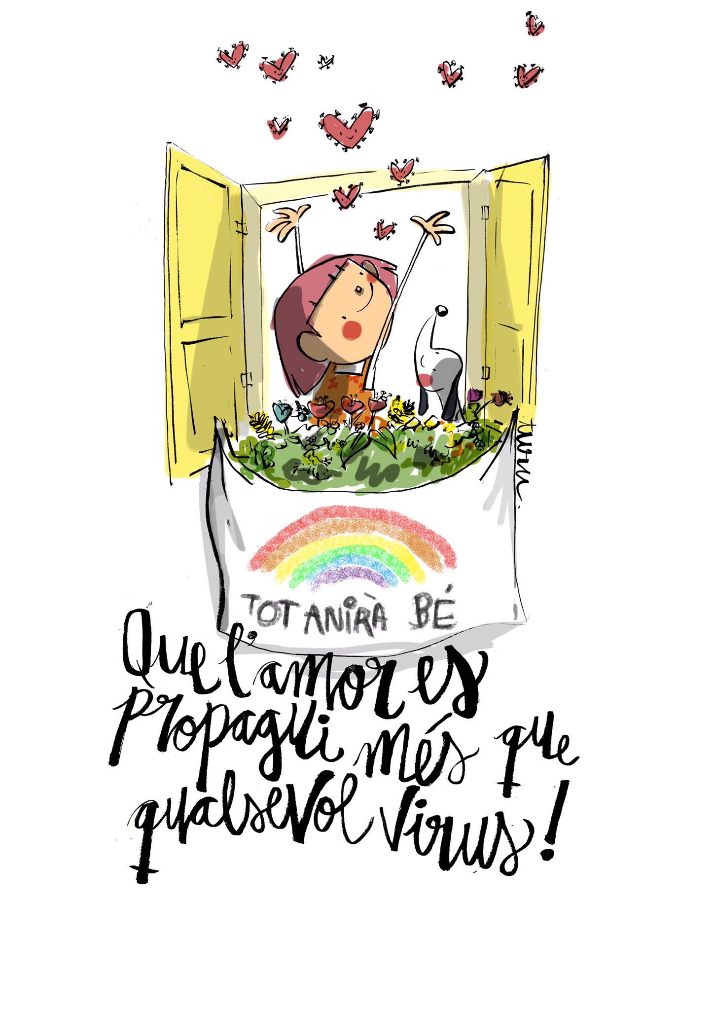 Espai Gironès on Twitter: "Tornarem a sortir 🌈 #totaniràbé #quedatacasa… "