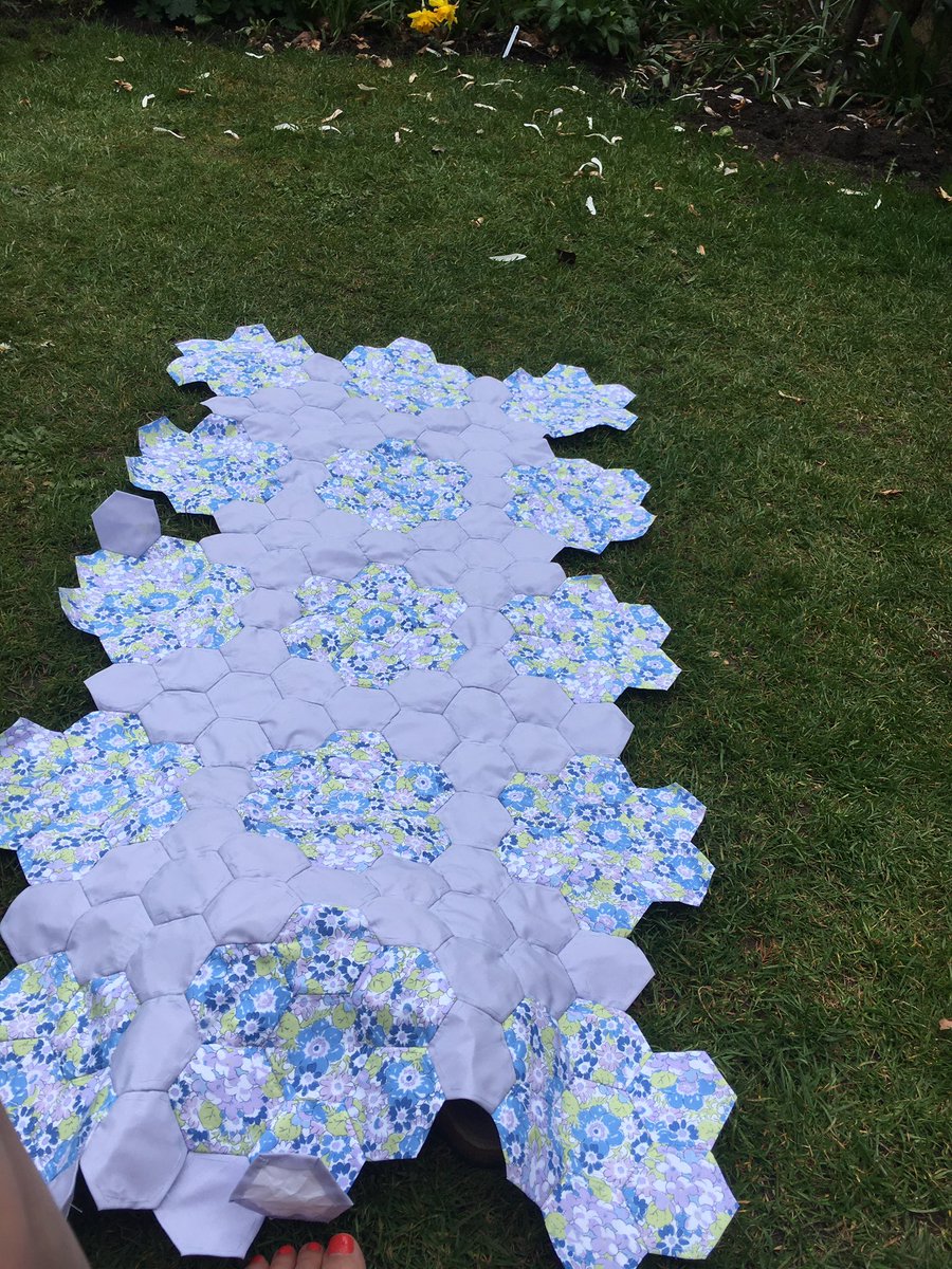 jayjonny01's tweet image. You can’t beat a spot of alfresco patchwork, especially when it’s Liberty fabric! 🧵 #garden #sewing #patchworking #lockdowneffect #keepingbusy #stayinghome #StayingSafe