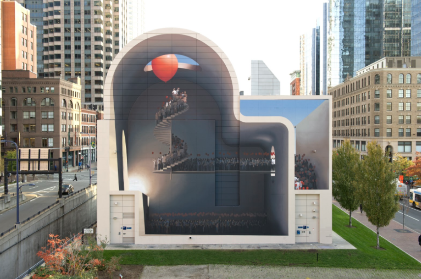 Spaces of Hope by <a href="/ghadyy/">Mehdi Ghadyanloo</a> was the Conservancy's fifth Greenway Mural in 2016 and won the Conservancy's seventh award from <a href="/Americans4Arts/">Americans for the Arts</a> Public Art Network Year in Review. 

youtube.com/watch?v=PALWKH…